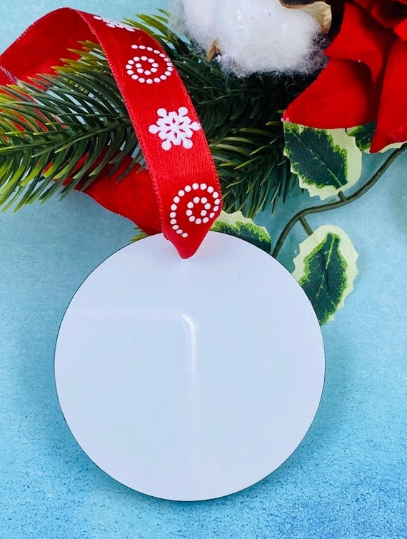 Sublimation Round ornament blanks |Ornament | Double sided ornament for  sublimating |vinyl | Ornament blanks| Christmas |Car Charm Blanks