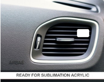 Rechteck Acryl Auto Lufterfrischer Rohling: Sublimation DIY