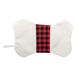 Sublimation Blank Christmas Stocking with Red Cuff | Sublimation Blanks | DIY| sublimation dog bone stocking| Buffalo Plaid sublimation|Bone