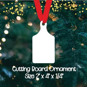 Sublimation ornament blanks | Cutting Board ornament | Ornament for sublimating | Ornament blanks| Christmas Blanks | Cutting Board