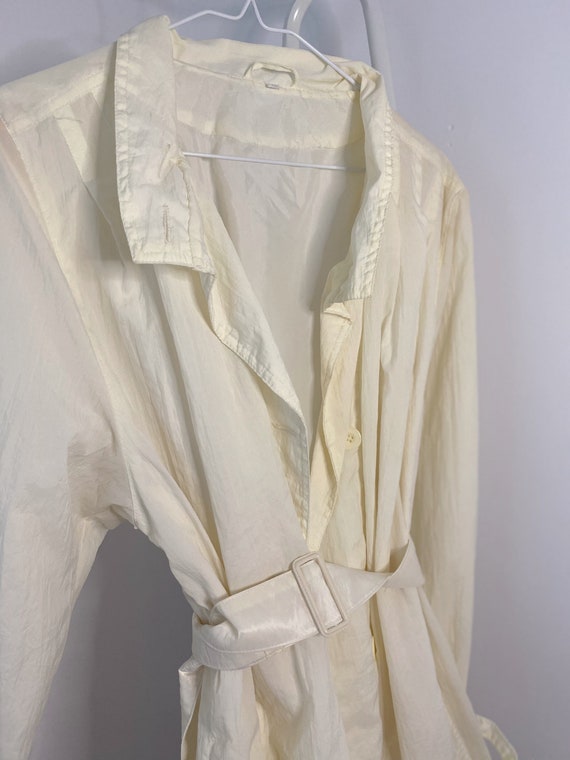 Yellow pastel rain coat
