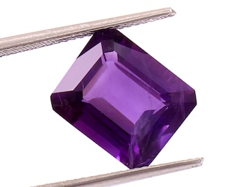 Faceted Purple Amethyst Loose Gemstone: African Jewelry Making Stone