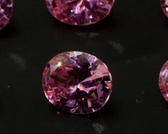 10 pezzi zircone rosa 9 x 11 mm taglio ovale sfaccettato di alta qualità per la creazione di gioielli