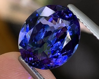 Tanzanite Gemstone - 8x10mm Faceted AAA Quality Oval Loose Gem for Jewelry Making, Elegant & Unique