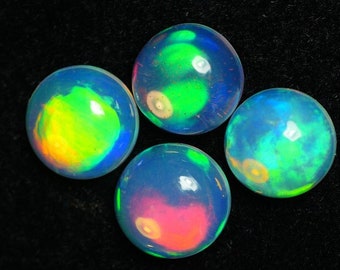 AAA Welo Opal Cabochons: 3mm Round, 100 Pcs Loose Opal Set