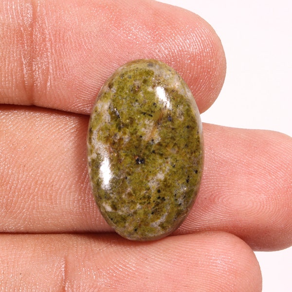 Immaculate Top Quality Natural Unakite Oval Shape Cabochon Loose Gemstone For Making Jewelry 21.55 Ct 24X16X6 MM D-982