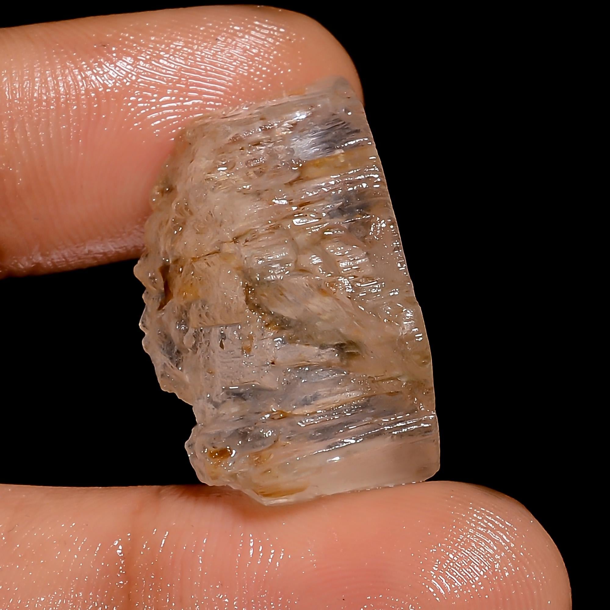 天然クンツァイト原石：ジュエリー製作用石（24X12X11 mm） - Etsy 日本