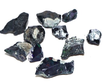 Ethiopian Black Opal: Raw Crystal Gemstone, Untreated Rough Opal