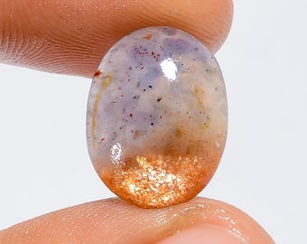 Iolite Sunstone Cabochon: 4 Ct Oval Gemstone, 15x11 mm