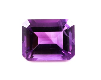 Amethyst Octagon Shape Faceted Loose Gemstone For Making Jewelry 2.60 Ct 10X8X5 MM D-434