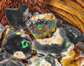 50 Carat OPAL Raw Black Opal Natural Ethiopian raw Opal Rough Rough Gemstone Ethiopian Opal