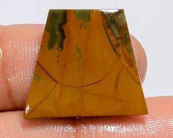 Cherry Creek Jasper Cabochon: Natural Gemstone for Jewelry Making (20X17X2 mm)