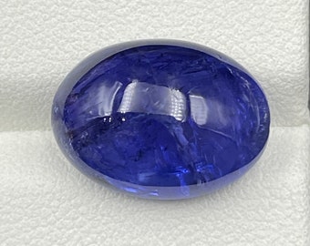 AAA Tanzanite Cabochon: Oval Loose Gemstone, 10x14mm