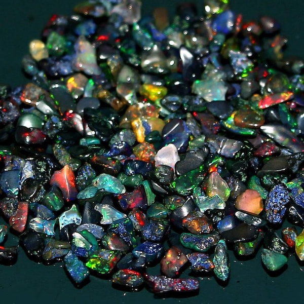 1 Lakh Pcs Black Opal Polish Rough/Opal Crystal/Opal Raw Gemstone/Healing Opal/Opal Untreated Rough/Opal Polish Rough/ 3mm 5mm Approx