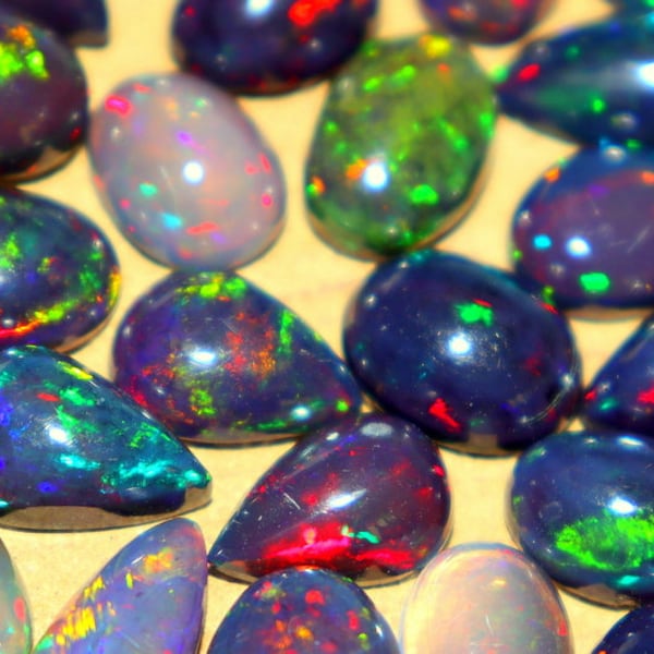 Black opal cabochons, Natural Opal Loose Cabochons, Ethiopian Opal Loose Gemstone cabochons, natural opal for jewellery making, Wirewrapping