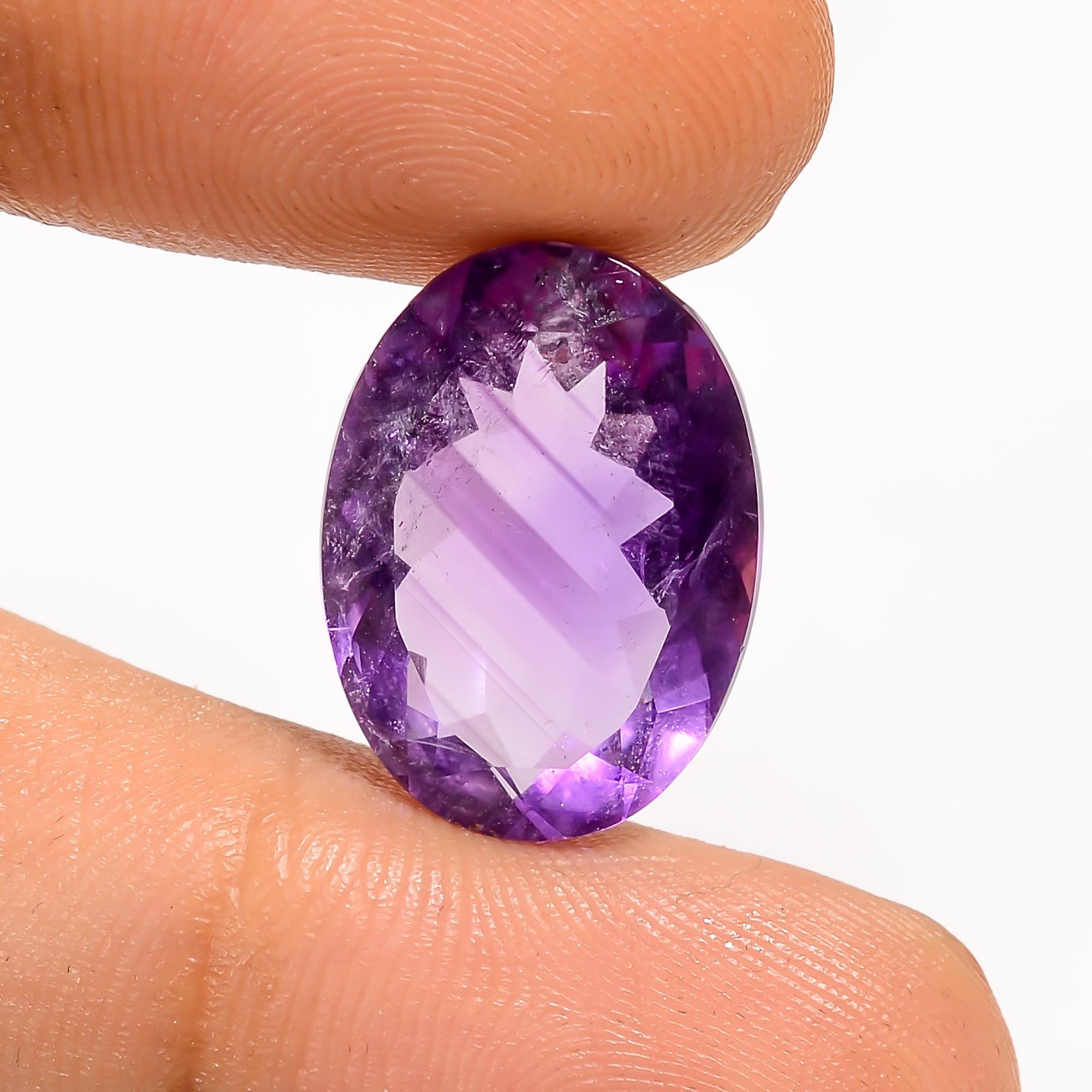 African Amethyst 10mm Round Concave Cut Gemstones | Natural AAA Quality | 3.20 TCW