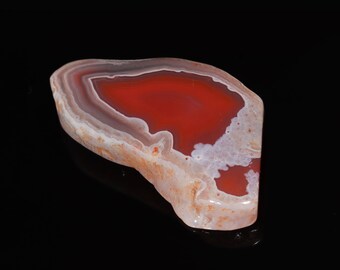 Stunning Top Quality Natural Red Botswana Agate Fancy Shape Cabochon Loose Gemstone For Making Jewelry 49.85 Ct 42X21X7 MM SS-142