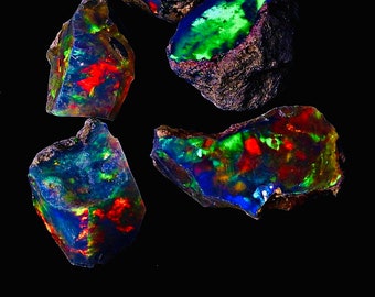 100 pezzi di opale nero, opale Welo, cristallo opale, opale, opale sciolto grezzo grezzo