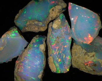 100 pezzi di opale grezzo di alta qualità, opale grezzo, pietra preziosa grezza/opale curativo/opale non trattato grezzo/opale polacco grezzo