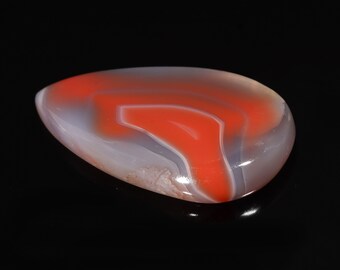 Beautiful Top Quality Natural Red Botswana Agate Pear Shape Cabochon Loose Gemstone For Making Jewelry 51.50 Ct 41X24X6 MM SS-128