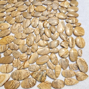 500 Carat Lot Picture Jasper Cabochon, Wholesale Picture Jasper Gemstone, Natural Picture Jasper Loose Stone Lot For DIY Jewelry Making
