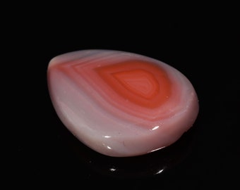 Classic Top Quality Natural Red Botswana Agate Pear Shape Cabochon Loose Gemstone For Making Jewelry 34.15 Ct 30X22X6 MM SS-129