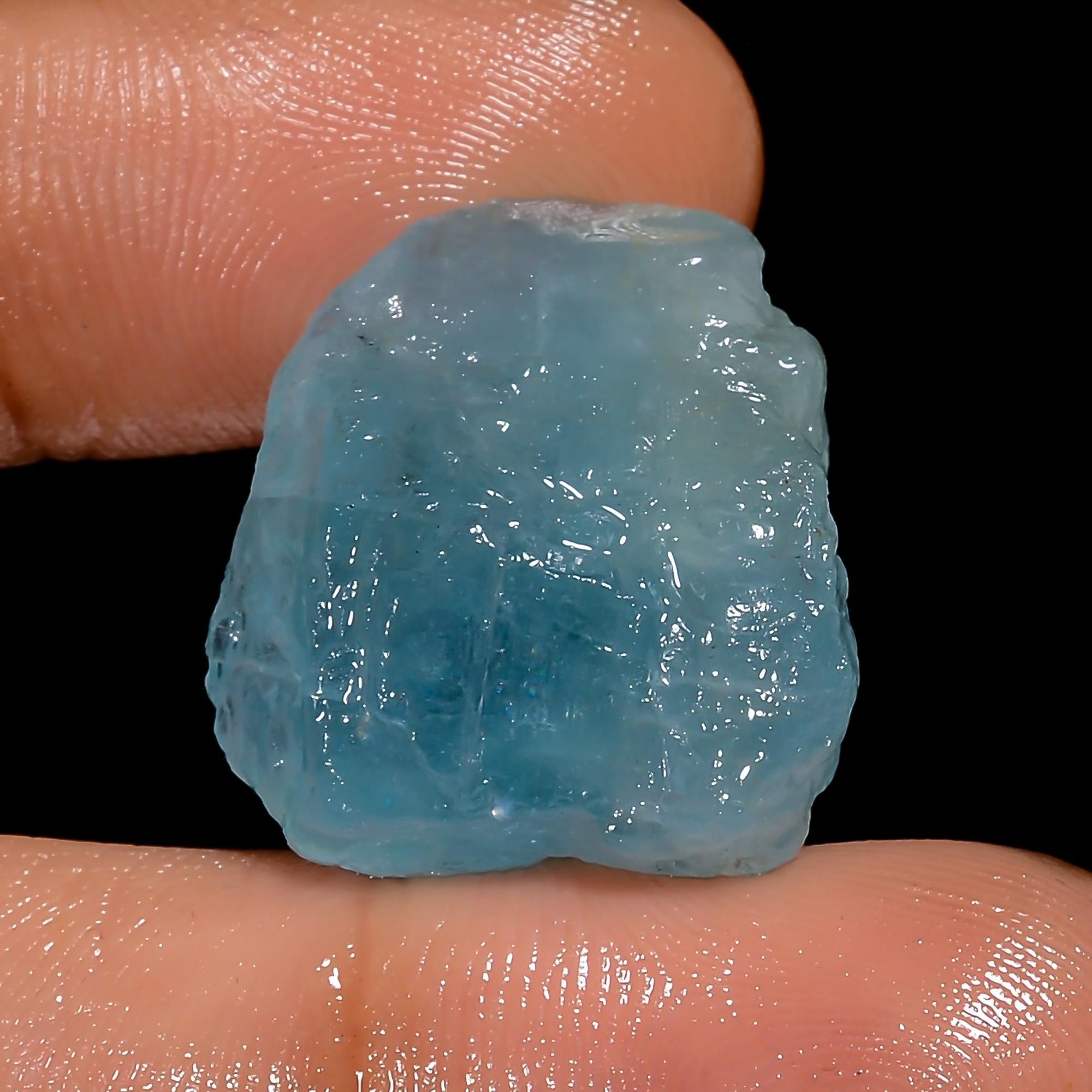 Aigue-marine Bleue Transparente 55-60 Carats - Pierre Taillée Certifiée GIL - Neuf Sans Emballage