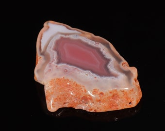 Terrific Top Quality Natural Red Botswana Agate Fancy Shape Cabochon Loose Gemstone For Making Jewelry 48.75 Ct 41X23X7 MM SS-145