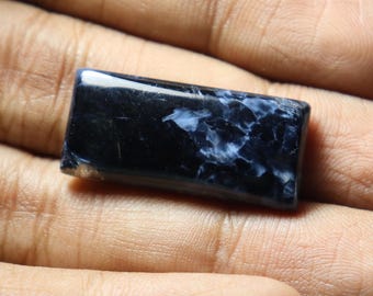 Pietersite Cabochon: Natural Flat Back Gemstone, 31x11x6mm