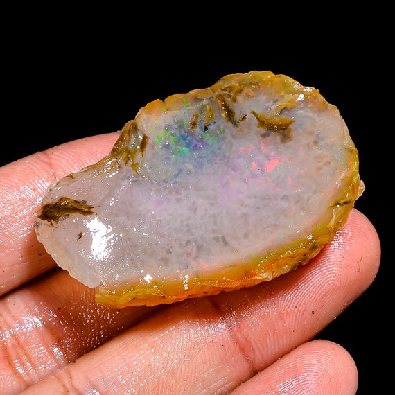 Welo Fire Ethiopian Opal Rough Gemstone: Jewelry Making Ct