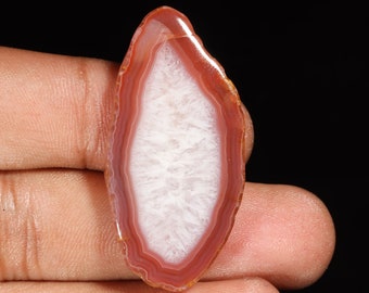 Supreme Top Quality Natural Red Botswana Agate Fancy Shape Cabochon Loose Gemstone For Making Jewelry 48.10 Ct 43X21X6 MM SS-143