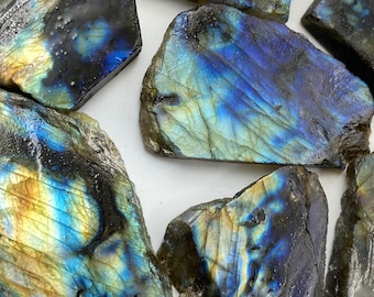 100 Carat AAA Grade Labradorite Crystal Rough Gemstone Lot