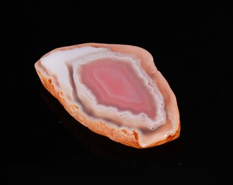 Wonderful Top Quality Natural Red Botswana Agate Fancy Shape Cabochon Loose Gemstone For Making Jewelry 32.40 Ct 35X19X7 MM SS-147