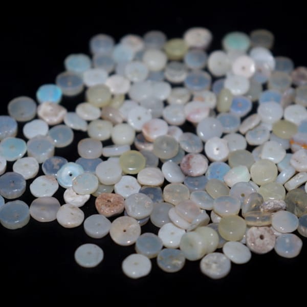 100 Pcs Australian Opal-Smooth  Beads -5-6 mm -AAA Quality Opal Beads  OPAL Jewelry