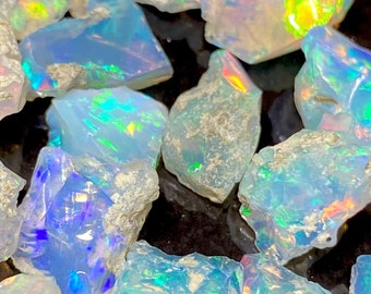 100 Pcs Opal Rough/Opal Crystal/Opal Raw Gemstone/Healing Opal/Opal Untreated Rough/Opal Polish Rough