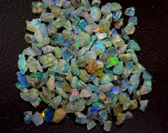 100 Pcs AAA Ethiopian Welo Opal Rough: Natural Opal Crystal, 100 PCs (3-5mm)