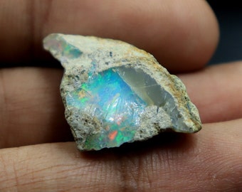 Opal Rough, Natural Ethiopian Opal, AAA Quality Opal Rough Gemstone, Size : 27x18x10mm ,Loose Welo Opal Rough, For Jewelry Making