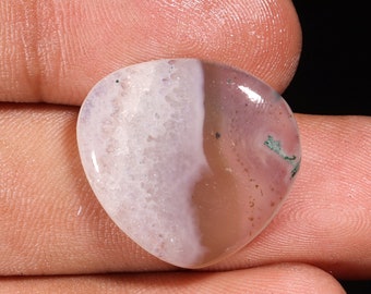 Natural Agate Jasper Cabochon: Fancy Gemstone for Jewelry Making (15.45 Ct, 21X22X4 MM)