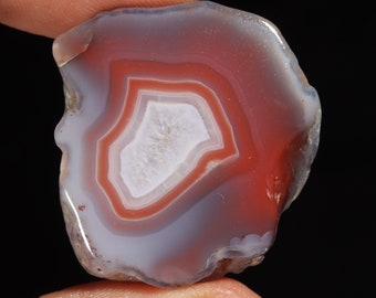 Superb Top Quality Natural Red Botswana Agate Fancy Shape Cabochon Loose Gemstone For Making Jewelry 64.70 Ct 32X28X7 MM SS-141