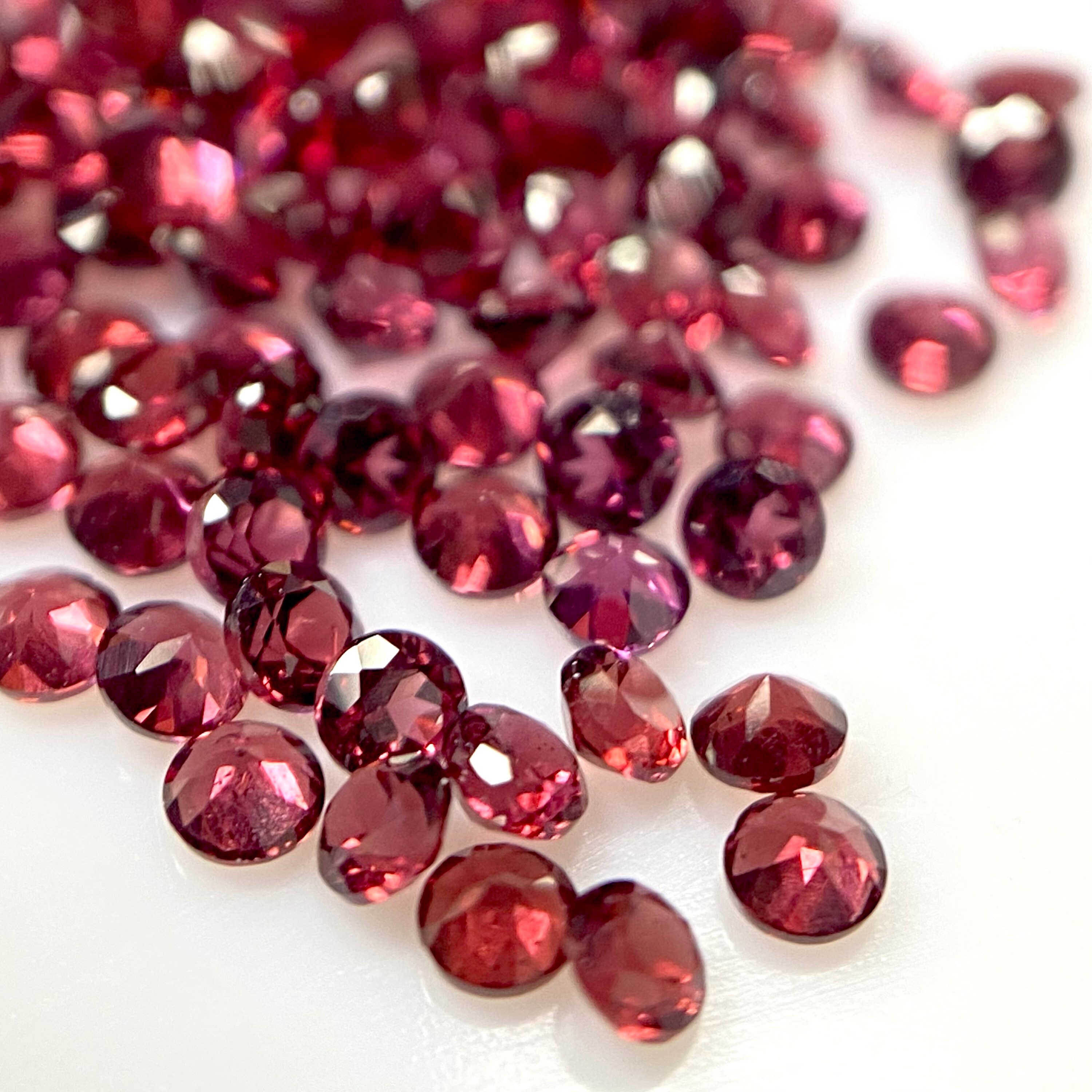 2MM 10 Pcs Lot Faceted Round Shape Loose Gemstone Etsy