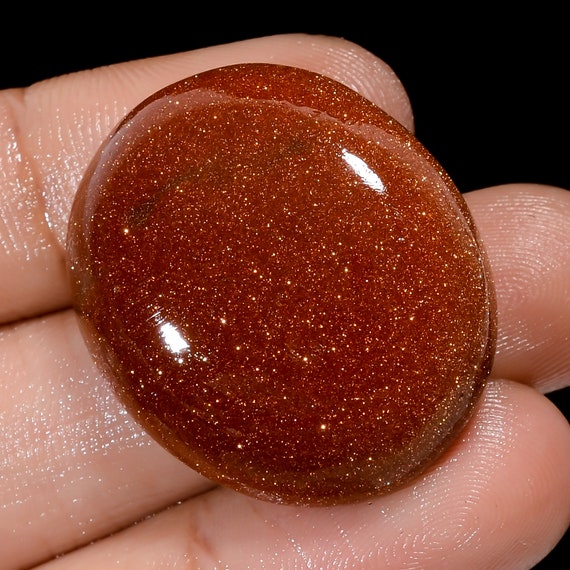 Golden Sunstone Gemstone Oval Shape Cabochon Gemstone for Making