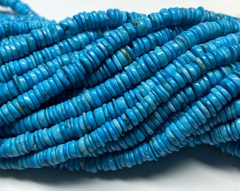100 AAA Turquoise Beads: 3-4mm Round, Natural Stone