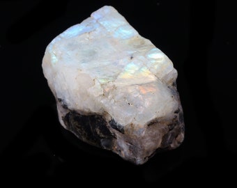 Natural Rainbow Moonstone Rough Loose Gemstone For Making Jewelry 78.50 Ct 28X22X19 MM D-411