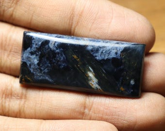 AAA Pietersite Cabochon: Natural Polished Gemstone (42x20x6mm, 40 CT)