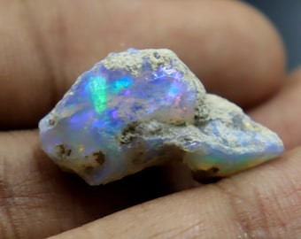 Opal Rough, Natural Ethiopian Opal, AAA Quality Opal Rough Gemstone, Size : 23x13x12mm ,Loose Welo Opal Rough, For Jewelry Making