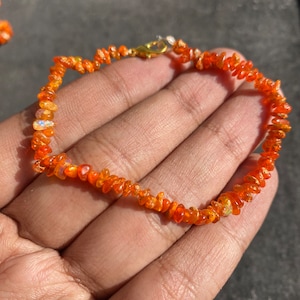 7 Inch Orange Opal Uncut Opal Crystal Multi Fire Opal Chips Natural Ethiopian Opal Fire Opal Jewelry Making