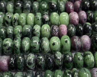 AAA Ruby Zoisite Gemstone Beads: 8-9mm Jewelry Making Craft