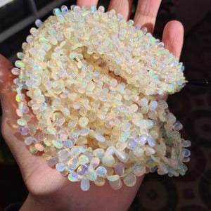 Äthiopische Opalperlen: AAA + -Qualität, 4-9 mm glatter Edelstein