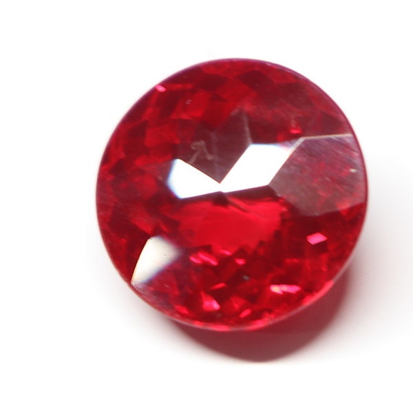 32.40 Carat Lot Ruby Imitation Faceted AAA Grade Top Quality Faceted Round Shape Loose Gemstone Jewelry Making Ruby Imitation Gemstone