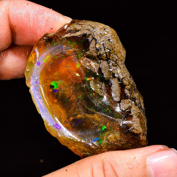 250 Ct Ethiopian Opal Rough Loose Gemstone for Making Jewelry 